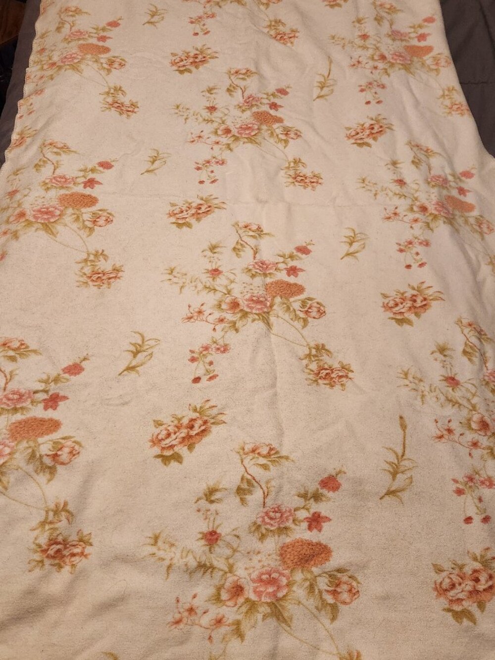 Vintage Garden Cotton Floral Blanket 66" X 43"